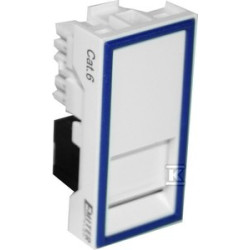 GNIAZDO UTP RJ45 KAT.6 Z ADAPTEREM 1-MOD