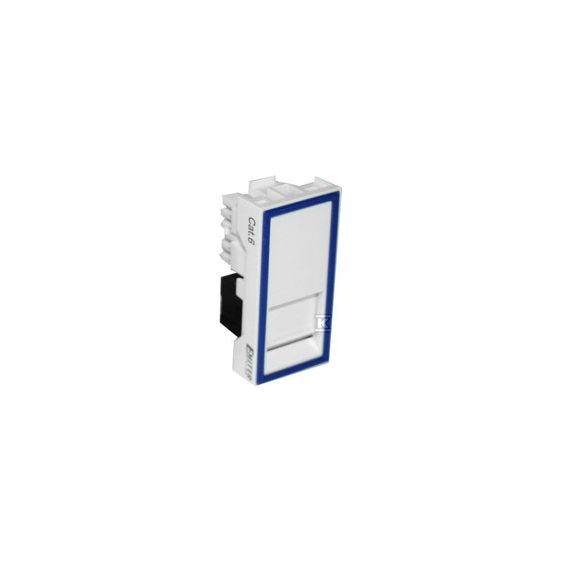 GNIAZDO UTP RJ45 KAT.6 Z ADAPTEREM 1-MOD