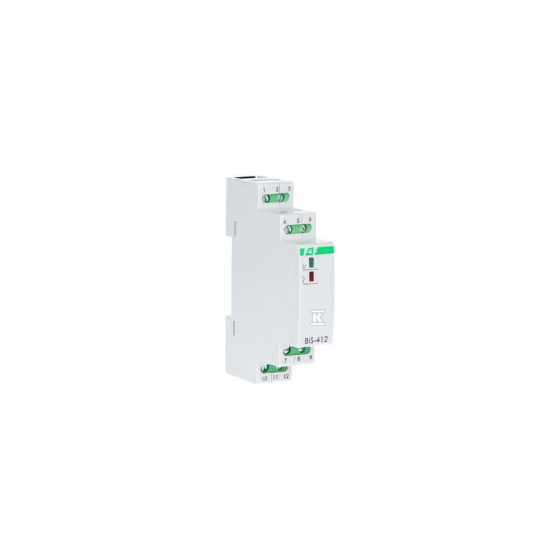 BIS-412-PRZEK.BISTAB230V~,16A,TH35,GR.