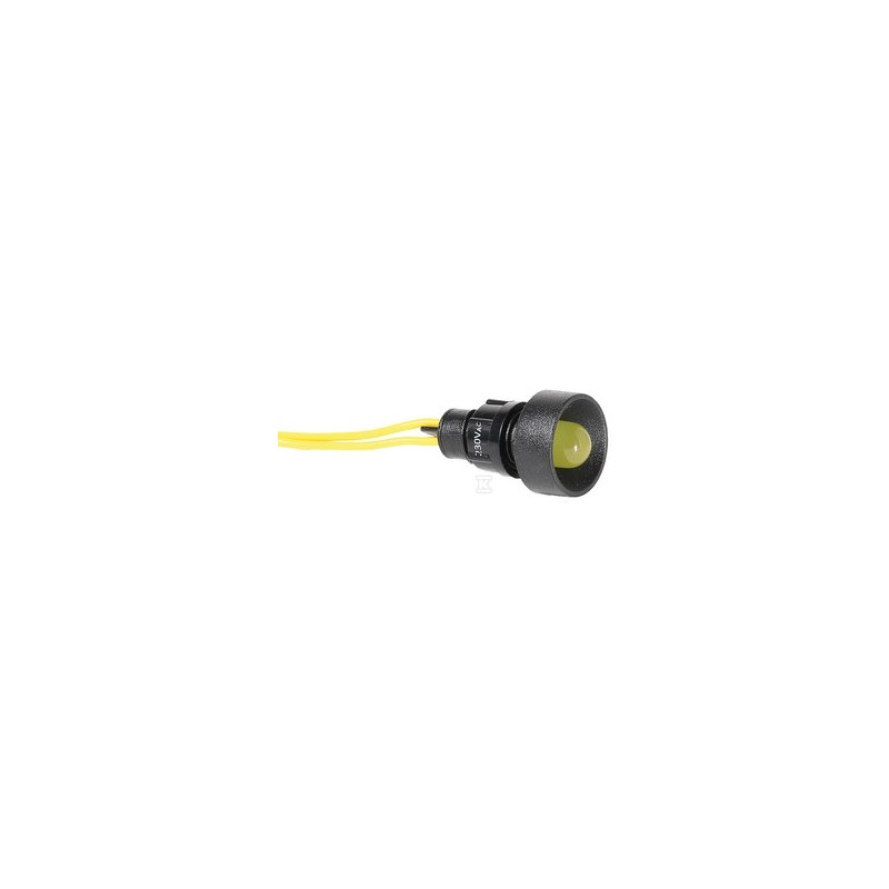 LAM.FI10 ŻÓŁT.230V AC/DC LED SYGNALIZ