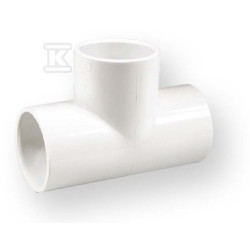 TRÓJNIK RÓWNOPRZELOTOWY KW/KW/KW PVC 2