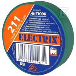 TAŚMA IZOL.19X20 ZIELONA ELECTRIC 211P