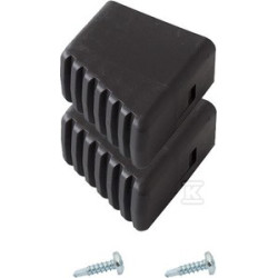 STOPKI PODŁUŻ.CZARNE 40X20MM (PARA)