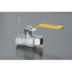 ZAWÓR KULOWY GAZOWY 1/2" NIKL.