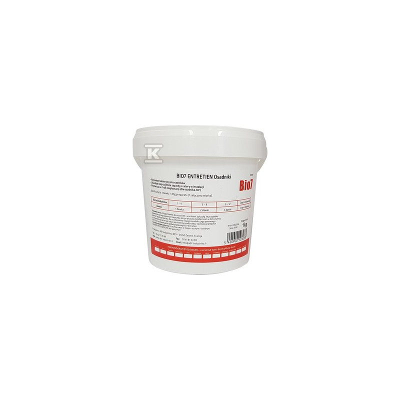PREPARAT BIO7 ENTRETIEN EKSPLOATACJA 1KG