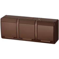 GN.3X2P+Z N/T IP44 BRĄZ HERMES