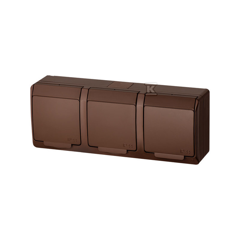 GN.3X2P+Z N/T IP44 BRĄZ HERMES