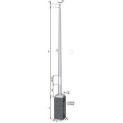 SŁUP NT S-50 6-KĄT/ŚCIANKA 3MM