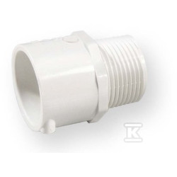 ZŁĄCZKA Z GWINTEM WKRĘTNA KW/GZ PVC 1