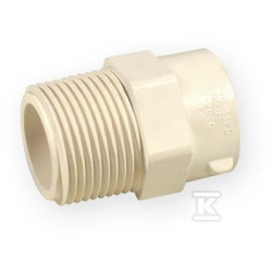 ZŁĄCZKA WKRĘTNA KW/GZ 3/4" PVC-C