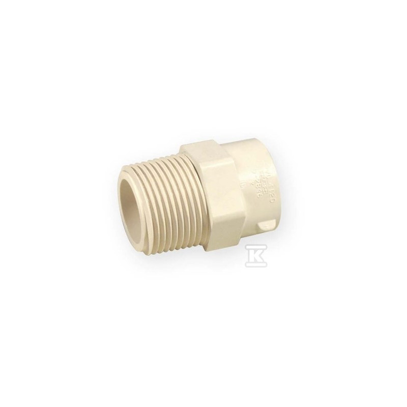 ZŁĄCZKA WKRĘTNA KW/GZ 3/4" PVC-C