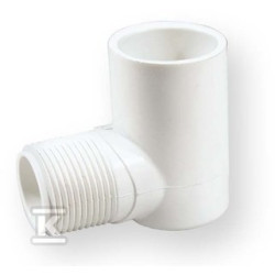 KOLANO Z GWINTEM WKRĘTNE KW/GZ PVC 1/2