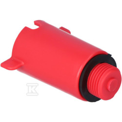 KOREK DO PRÓB CIŚ.1/2" PVC CZERW.ONNLI