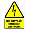 NDUE 148X210MM TABLICA ELEK.OSTRZEGAW.
