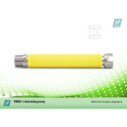 PRZEWÓD GAZ.35-50CM G1/2-NYPEL R1/2"