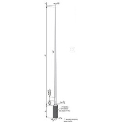 SŁUP NT S-60P 6-KĄT/ŚCIANKA 3MM