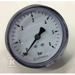 MANOMETR RF63 POZIOMY 1/4" 0-6BAR