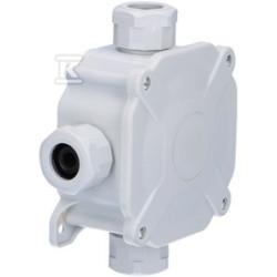 PUSZ.N/T IP67 4XPG16 5 ZACISK.11P SZARA