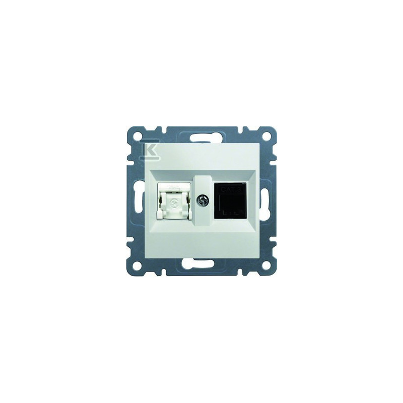 GN.RJ11/12 + RJ45 BIAŁY LUMINA