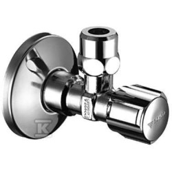 ZAWÓR KĄTOWY COMFORT1/2X3/8"CHR+ROZETA