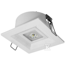 OPR.LOVATO P ECO LED 3W 1H 1-ZAD.BIAŁA