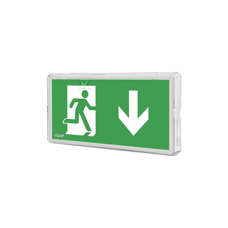 OPR.EXIT LED 1W 2-ZADAN.+ PU31