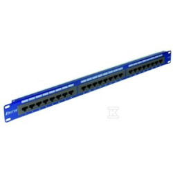 PANEL 19" 24XRJ45 UTP KAT.5E 1U NIEBIESK