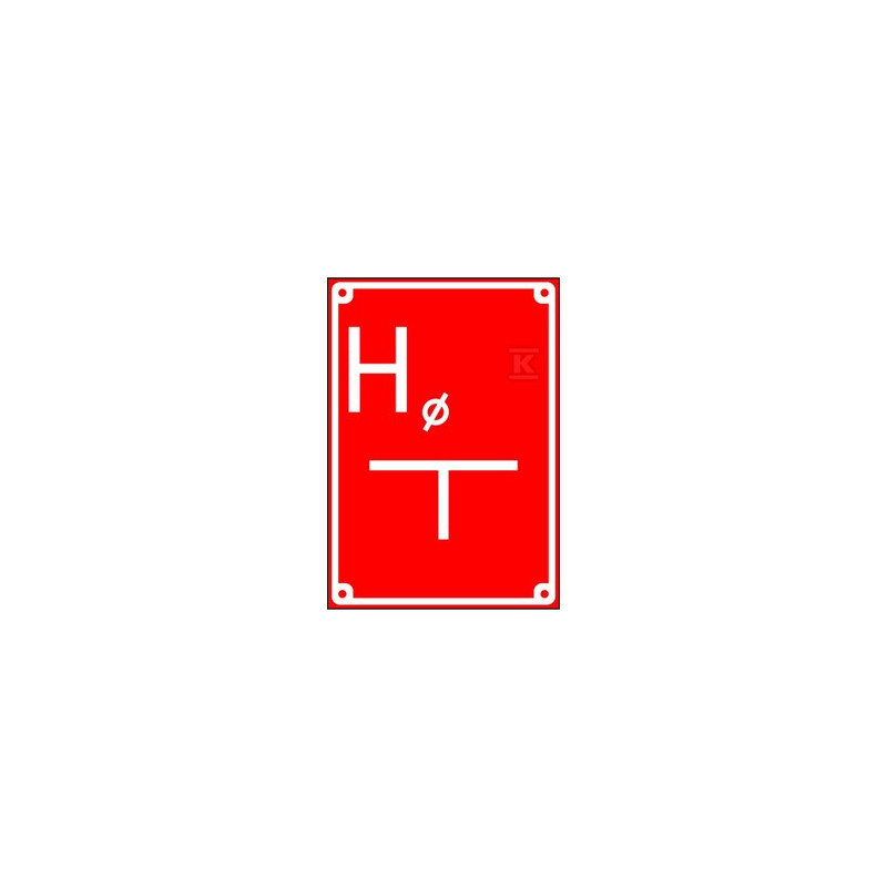 HYDRANT TABLICZKA ORIENTACYJA 140X200MM