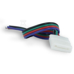 ZŁĄCZKA LED RGB 10MM TAŚMA-ZASILACZ