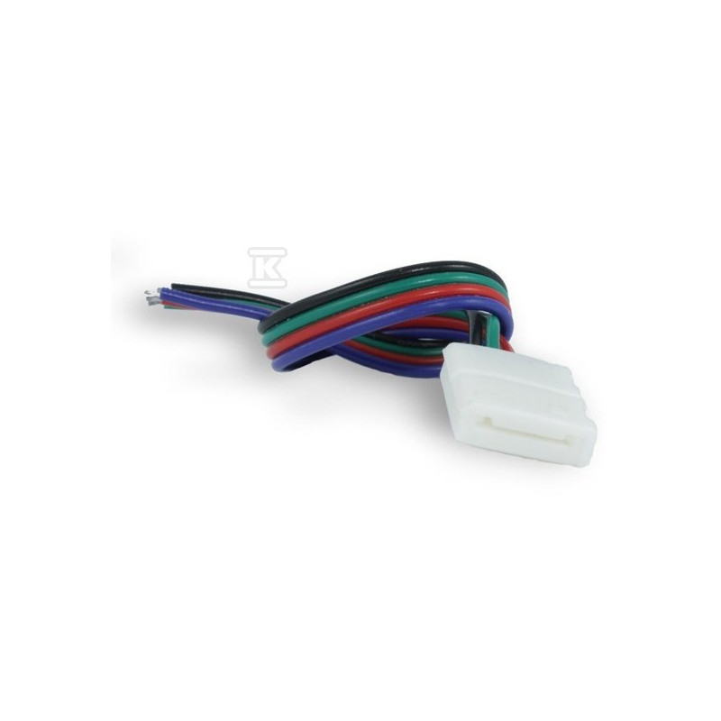 ZŁĄCZKA LED RGB 10MM TAŚMA-ZASILACZ