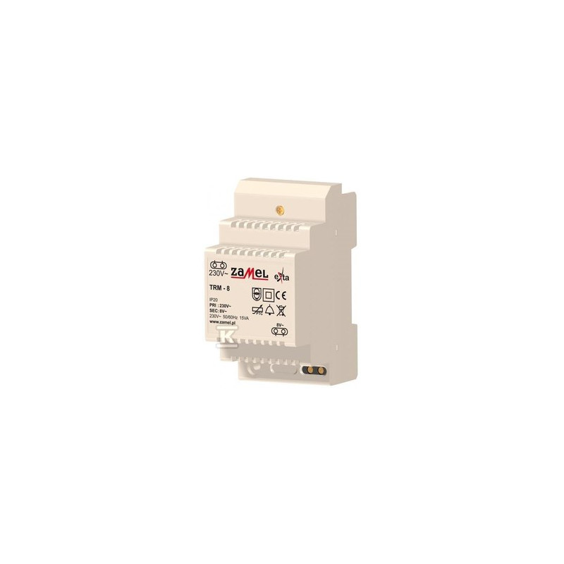 TRM-8 TRANSF.230/8V AC 15VA