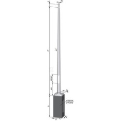 SŁUP NT S-40 6-KĄT/ŚCIANKA 3MM