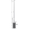 SŁUP NT S-40 6-KĄT/ŚCIANKA 3MM