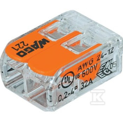 ZŁ.UNIWER.221-412 2X4MM2, OPK  100 SZT