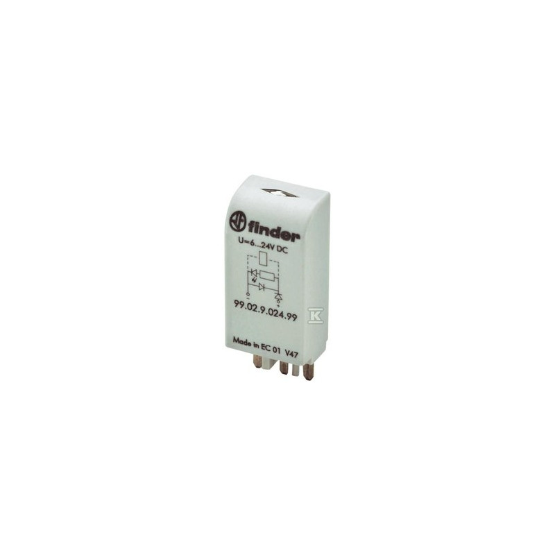 MODUŁ EMC LED ZIELONY+WAR 6-24VAC/DC
