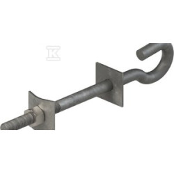 ŚRUBA HAKOWA M16 L200 OCYNK OGNIOWY
