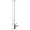 SŁUP NT S-60PC STOŻEK/ŚCIANKA 3MM