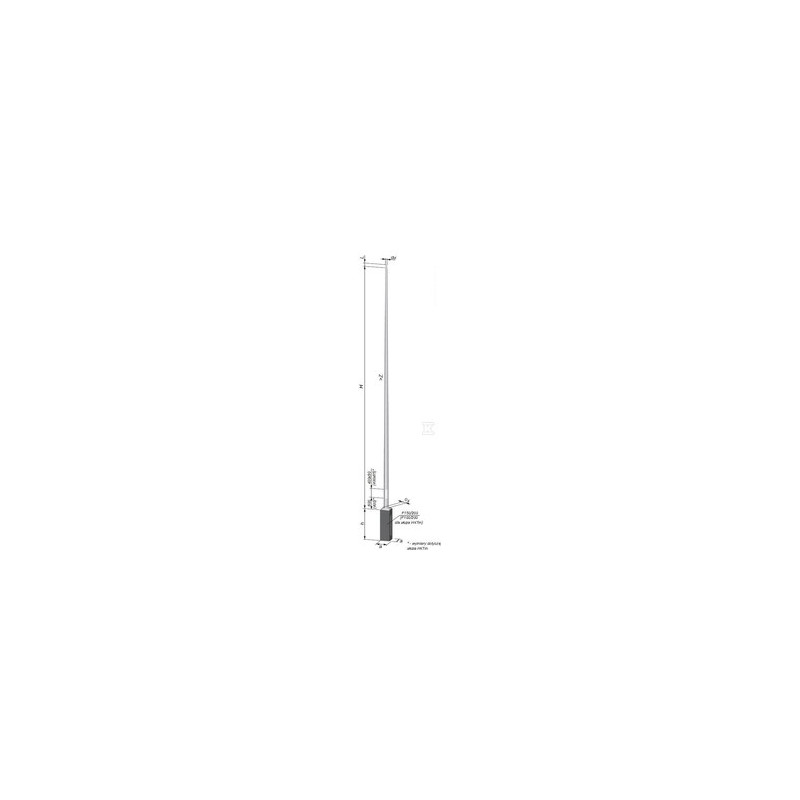 SŁUP NT S-80P 6-KĄT/ŚCIANKA 3MM