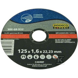 TARCZ.DO AL125X1.6X22.23MM PŁASKA
