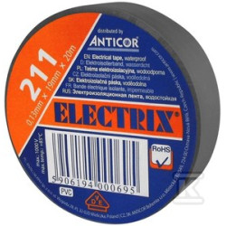 TAŚMA IZOL.19X20 SZARA ELECTRIC 211P