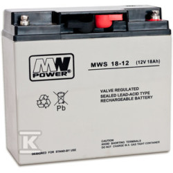AKUMULATOR AGM 12V/18AH/5LAT