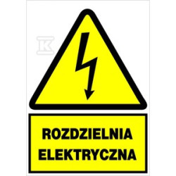 RE 148X210MM TABLICA ELEK.OSTRZEGAWCZA