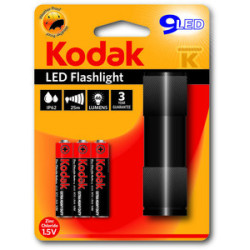 LATARKA 9LED+3XLR3 CZARNA
