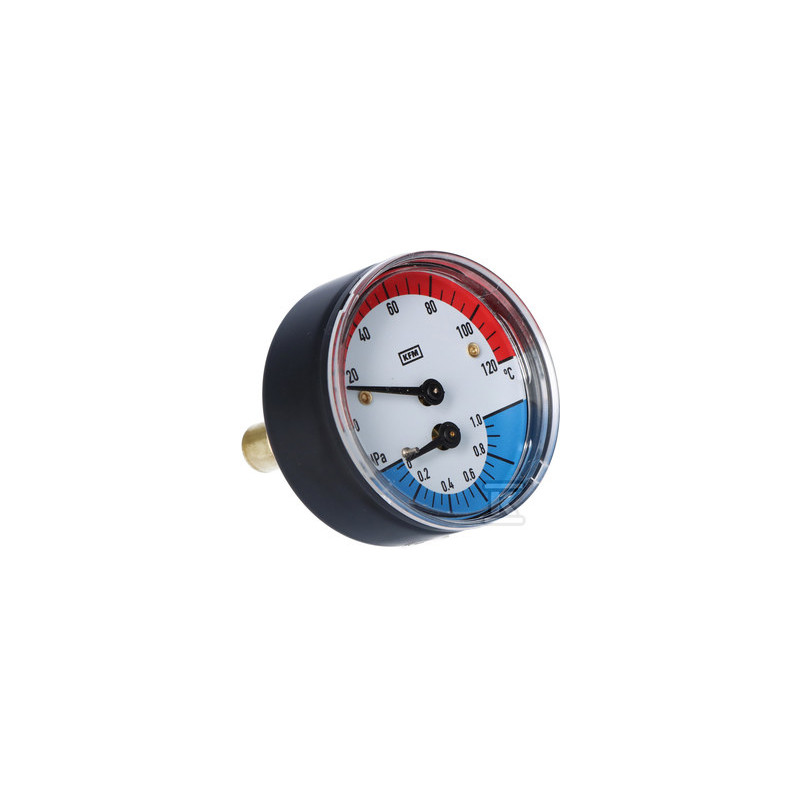 TERMOMANOMETR WP63T R1/2 1MPA/120ST.C