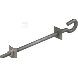 ŚRUBA HAKOWA M16 L350 OCYNK OGNIOWY