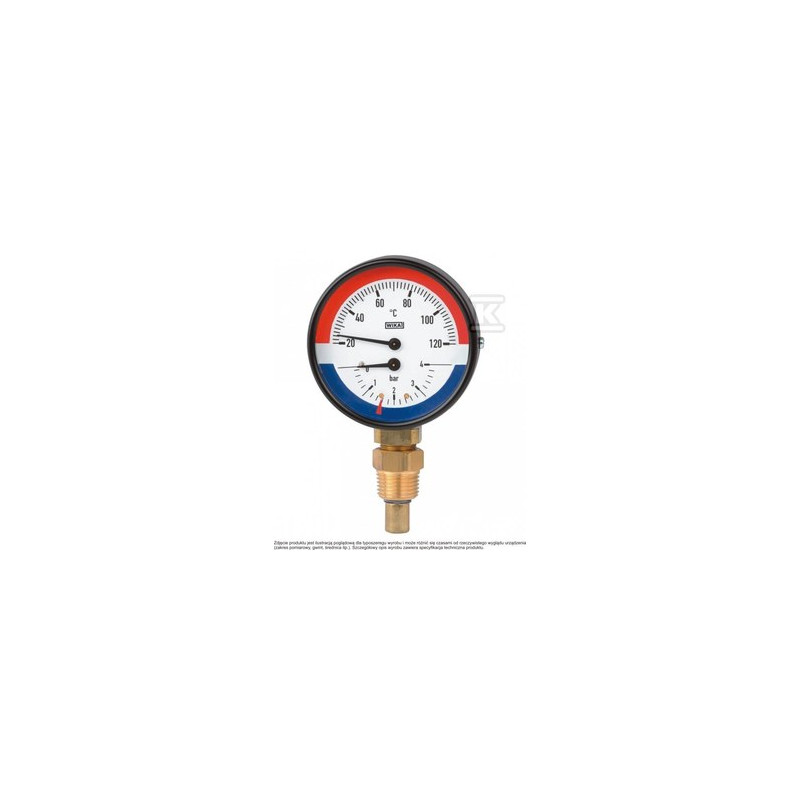 TERMOMANOMETR WP80R R1/2 0,6MPA/120ST.C