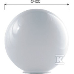 KLOSZ 400K-180PMMA BIAŁA KULA