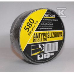 TAŚMA ANTYPOŚLIZGOWA CZARNA 50MMX3M