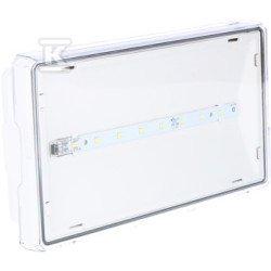 OPR.EXIT S IP65 LED 1W 3H 2-ZAD. PT BIA?