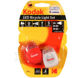 LAMPKI ROWEROWE -ZESTAW 2SZT. 6LM.